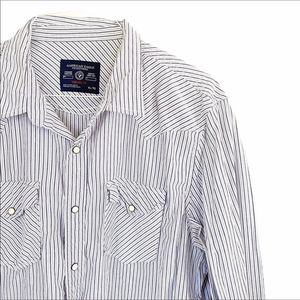 American Eagle Long Sleeve Button Down Mens XL